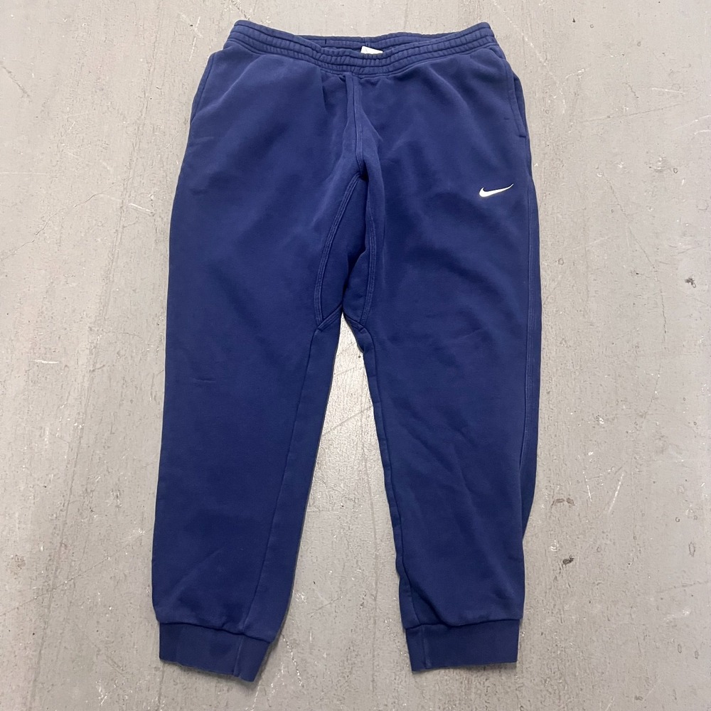 Nike Sportswear Sweatpants Mens XL Navy Fleece Embroidered Swoosh Logo Tapered